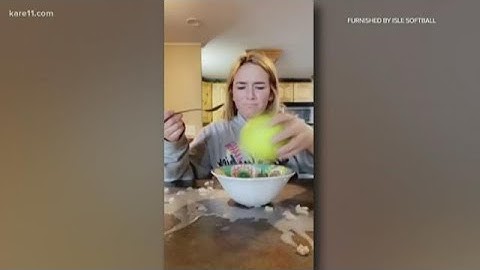 Isle High School softball team makes TikTok video