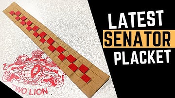 LATEST SENATOR PLACKET DESIGN /step-by-step guide #flap #collar