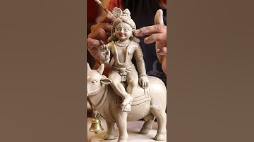 Shree krishna clay idol making 😍||#krishna #shorts #short #clayidol #trending #krishnaidol #idolika