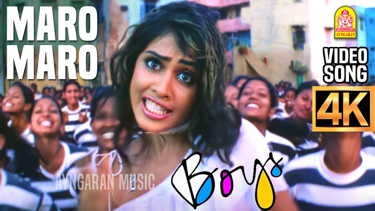 Maro Maro   4K Video Song     Boys  Siddharth  Genelia  Shankar  AR Rahman