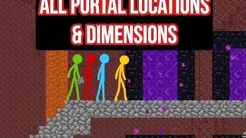 Animation vs Minecraft | All Portal Locations & Dimensions | Animation Made by @alanbecker