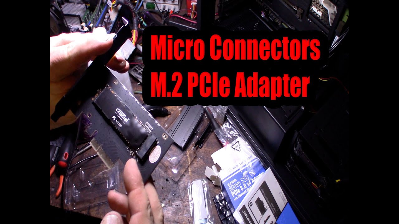Micro Connectors M.2 NVMe SSD PCIe x4 Adapter Crucial P5 500GB