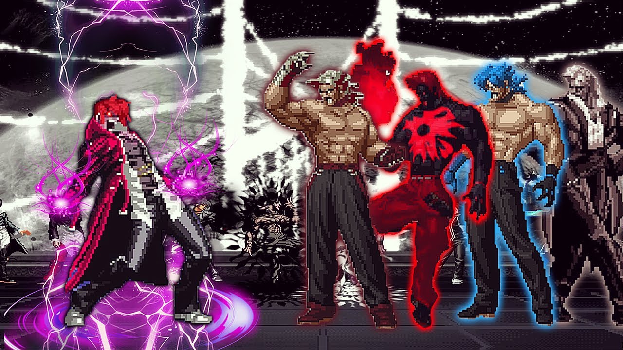[KOF Mugen] Orochi Iori XIV Vs Ultimate Rugal Team - YouTube