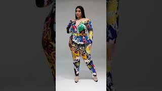 Plus Size Beautiful Alphabet Bodycon Dress Fashion Q