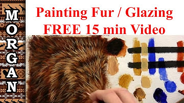 Glazing Techniques : Oil Painting - How to Paint Fur / Hair Tutorial - Jason Morgan wildlife art