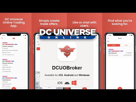 DCUO: First Ever Broker Trading Phone App! #DCUOBroker