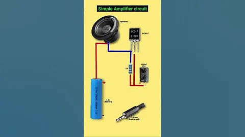 Simple amplifier circuit diagram |Bc 547 transistor amplifier