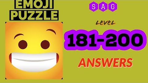 Emoji Puzzle! level 181 182 183 184 185 186 187 188 189 190 191 192 193 194 195 196 197 198 199 200