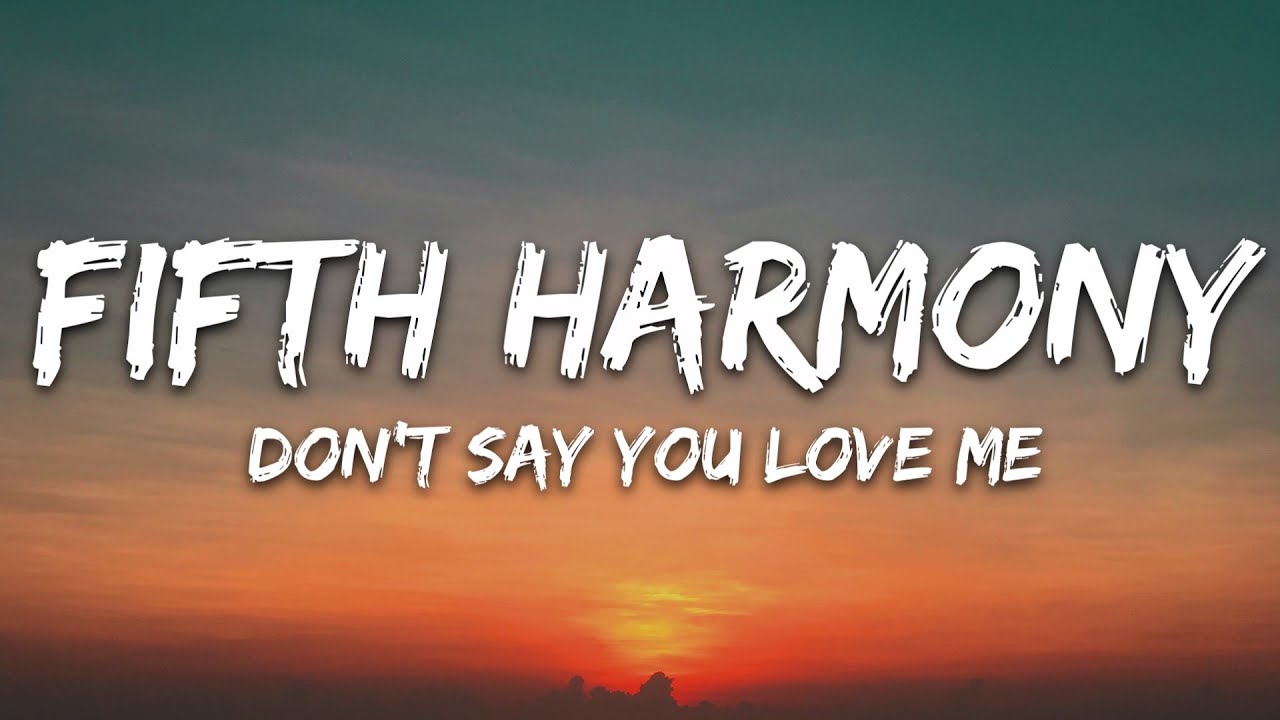 Fifth Harmony   Dont Say You Love Me Lyrics