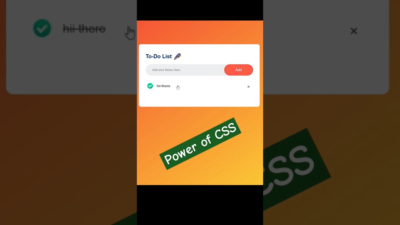 Todo App made HTML, CSS and JS