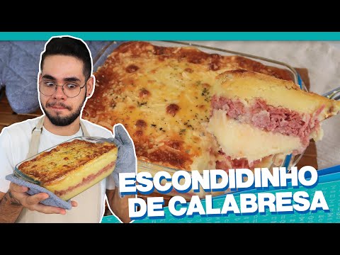 VOCÊ NUNCA COMEU ESCONDIDINHO ASSIM | ESCONDIDINHO DE CALABRESA FÁCIL E DELICIOSO