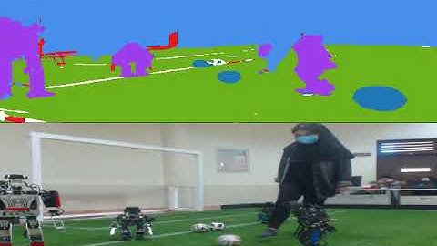 Sim-to-Real semantic segmentation for humanoid soccer robots
