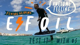 E-foil in Fuerteventura - First rides with the LIFT 