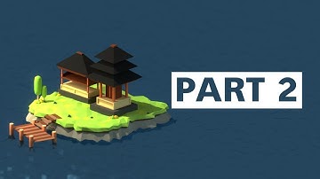 Blender Tutorial Creating a Low Poly Design [TIMELAPSE] Part 2