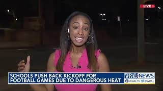 Schools push back kickoff for football games due to dangerous heat
