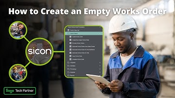 How to Create an Empty Works Order in Sage 200 Manufacturing