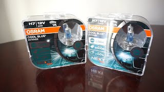 OSRAM COOL BLUE INTENSE NEXT GEN 5000k H7 Halogen Road Test 