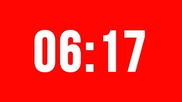 6 Minute 17 Second Timer With Alarm Without Music