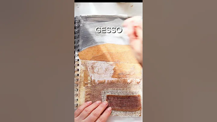 Create A Beautiful Art Journal Using Natural Mixed Media Painting Techniques #shorts #art