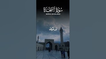 سورة السجدة.