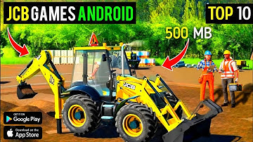TOP 10 JCB GAMES FOR ANDROID || BEST CONSTRUCTION SIMULATOR GAMES 2025 |top10 jcb games