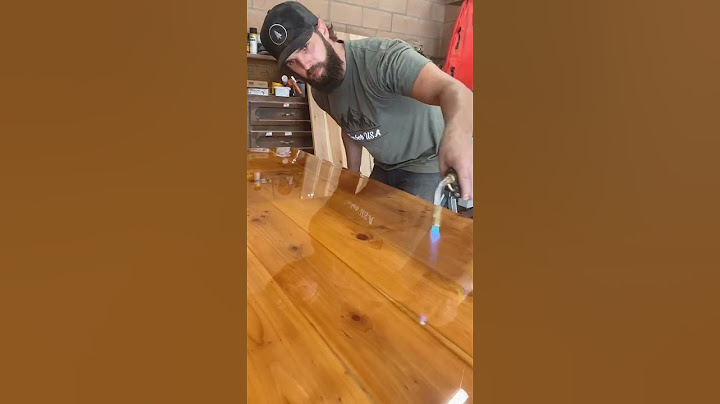 Beautiful Epoxy on a Farmhouse Table