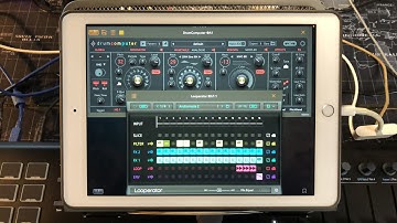 More Fun With DRUMCOMPUTER - LOOPERATOR - SYNTHMASTER ONE & POISON 202 - iPad Live Demo