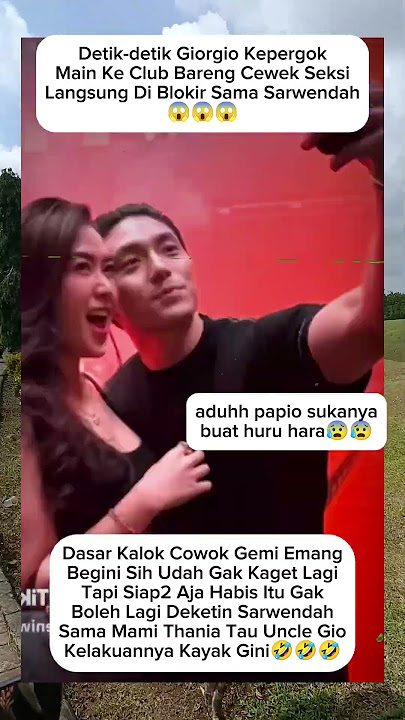 fiks ini parah😰giorgio kepergok main ke club bareng cewek,thania ngamuk🥺#giorgio#sarwendah#shorts