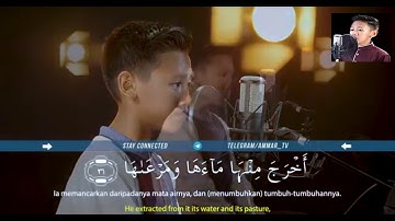 سورة النازعات  بصوت الطفل الاندونيسي زين زيدان