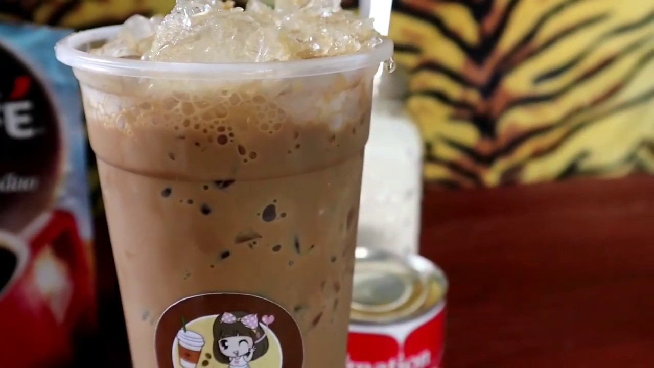 สูตรเนสกาแฟเย็น แก้ว 28 ออนซ์ แก้วยีราฟ