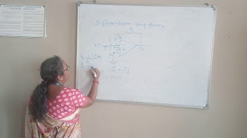 Differentiator using OPAMP