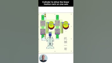 Rack and Pinion mechanism2 #mechanism #mechanical #engineer #cad #solidworks #autocad #shorts