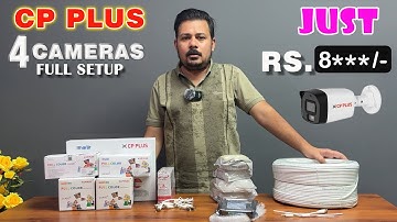 CP PLUS CAMERA FULL SETUP // STQC IP CAMERAS // FOUR CAMERAS SETUP JUST RS/- 8*** // CP PLUS