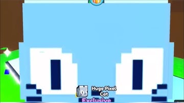 Hatching huge pixel cat in pet sim x (ROBLOX)
