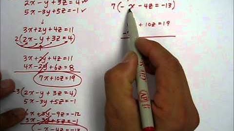 102A2 Part 1  Systems of 3 Variable Equations