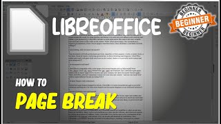 LibreOffice How To Page Break
