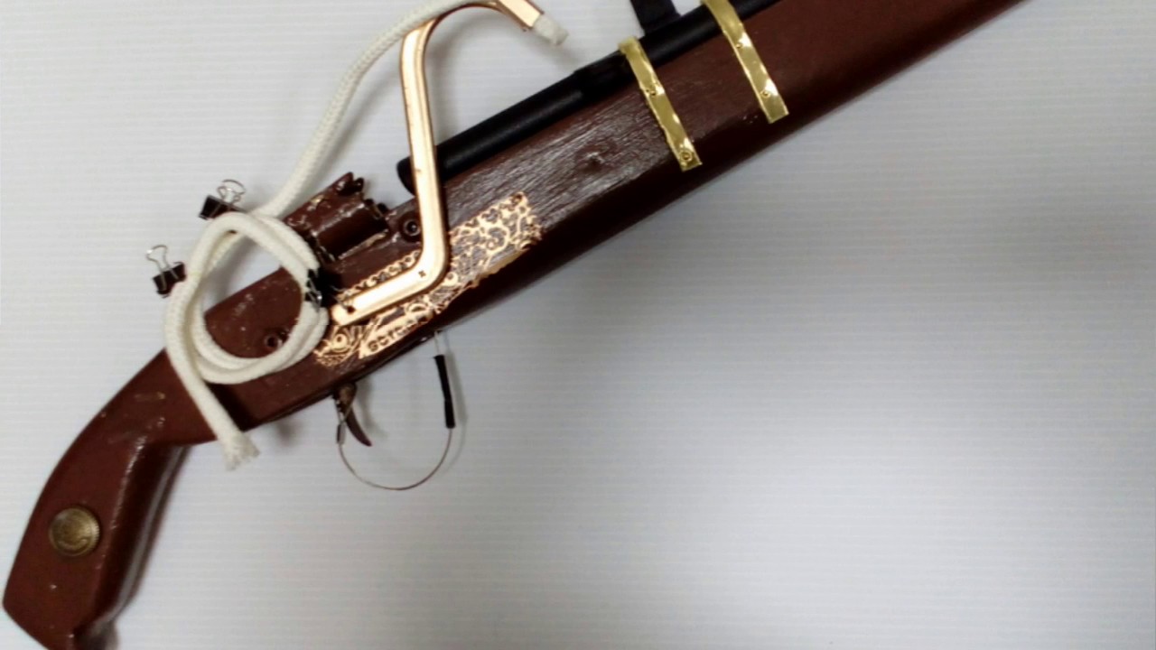 手造り甲冑隊、模造火縄銃の製作 - YouTube