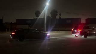 BNSF 6674 leads an intermodal train towards the ports at Sepulveda Blvd 