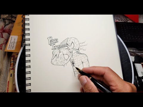 OH YEAH, SPIDER-MAN! IT'S PIZZA TIME! Drawing Peter Parker's Pepperoni Pizza Party!