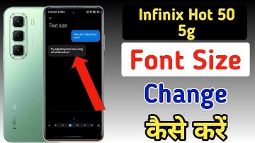 Infinix hot 50 5g me font style kaise change kare / Infinix hot 50 me font size kaise badhaye / font