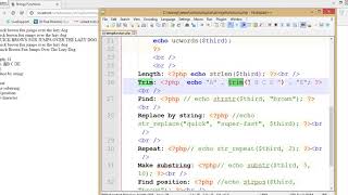 Built in String Functions Part 2 (Learn PHP and MySqli in Urdu Complete)| Part 22 of 120
