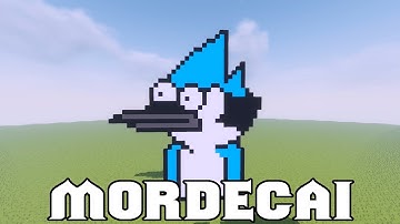 Mordecai [Regular Show] - Minecraft Pixel Art [#152]