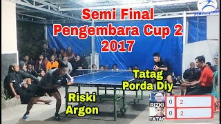 Semi final Tatag Porda Diy vs Riski Argon th 2017 Turnamen tenis meja Pengembara Cup ke 2 screenshot 4