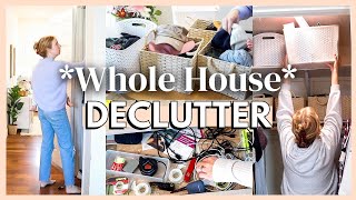 🏡 WHOLE HOUSE DECLUTTER, ORGANIZE + CLEAN WITH ME | major decluttering + organization  motivation