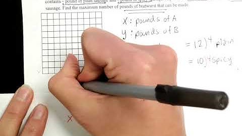 3-3 Optimization with Linear Programming Part 2