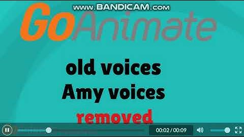 goanimate old voices: Amy voices is removed