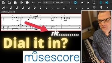 Can you add a natural ritardando and tempo changes in musescore?