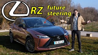 This Lexus EV destroys the Tesla Yoke!  Lexus RZ 450e driving REVIEW