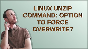 Linux unzip command: Option to force overwrite?