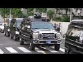 両国国技館に向かうトランプ大統領のど迫力車列全車!!  Motorcade of U.S president Trump at Tokyo